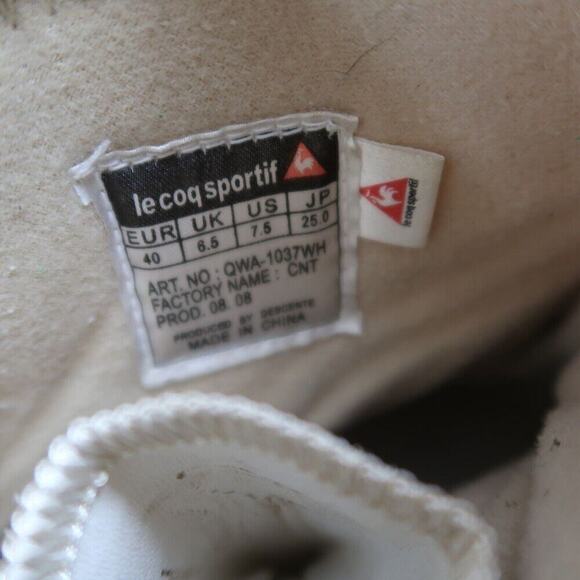 Le Coq Sportif Shoes Mens 7.5 Boots Winter Warm Quilted Outdoor Zip Active White main image 9